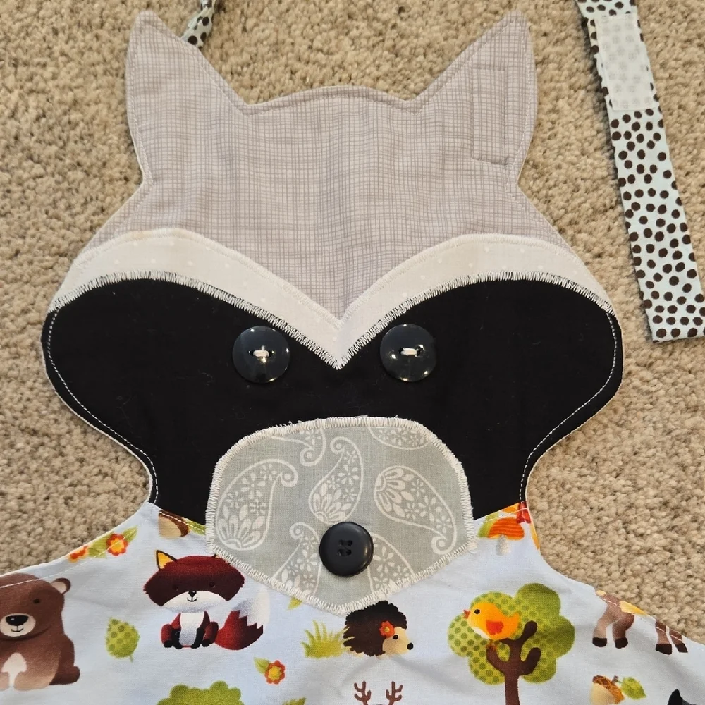 Kids Fox Character Apron in Orange and Multicolor